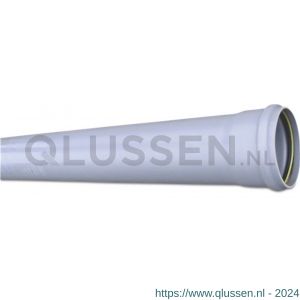 Bosta afvoerbuis PVC-U 400 mm x 7,9 mm SN2 manchet x glad grijs 5 m BENOR 0340149