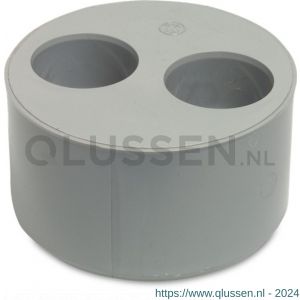 Bosta verloopring PVC-U 50 mm x 50 mm x 125 mm lijmmof x lijmmof x lijmspie grijs 7016132