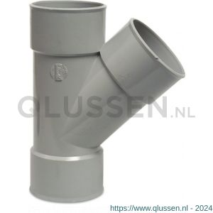 Bosta T-stuk 45 graden PVC-U 90 mm lijmmof grijs KOMO 7016147