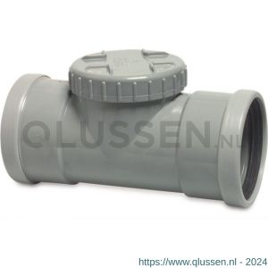 Bosta inspectie T-stuk PVC-U 110 mm SN4 manchet DN100 grijs KOMO-BENOR 0360360