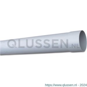 Bosta RWA buis PVC-U 60 mm x 1,5 mm lijmmof x glad grijs 4 m 0360500