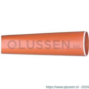Bosta afvoerbuis PVC-U 110 mm x 3,2 mm SN4 glad roodbruin 5 m KOMO-BENOR 0361012