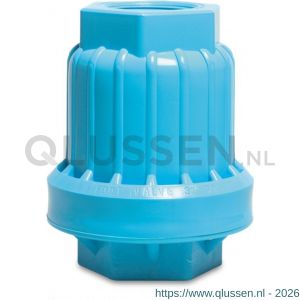 Bosta terugslagklep PP 3 inch binnendraad 8 bar blauw type 02-100 0410601
