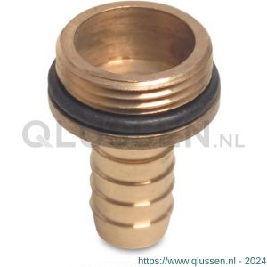 Mega Profec slangtule met O-ring messing 1.1/2 inch x 40 mm buitendraad x slangtule 0411711