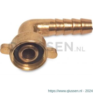 Mega Profec 2/3 bocht 90 graden messing 1/2 inch x 10 mm wartel binnendraad x slangtule type vlakdichtend 0423360