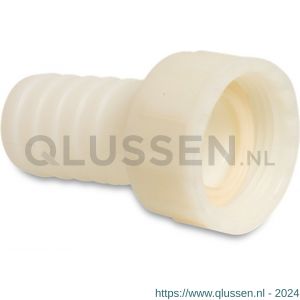 Bosta slangtule PA (nylon) 1.1/4 inch x 32 mm wartel binnendraad x slangtule 16 bar wit 0440221