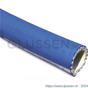 Merlett zuig- en persslang rubber 38 mm 10 bar blauw 30 m type Vacupress Food 0590027