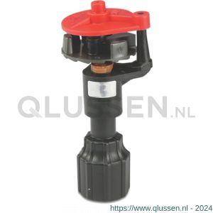 NaanDanJain rondsproeier kunststof 1/2 inch binnendraad 2,8 mm bruin type 502-LA 8 graden 0630016