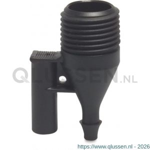 NaanDanJain adaptor PE 1/2 inch x 4/7 mm x 8 mm buitendraad x barbed type Stand 50 0691216