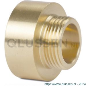 Mega Profec nummer 246 soknippel messing 1/4 inch x 1/8 inch binnendraad x buitendraad 0710440