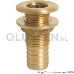 Profec nummer 1123 doorvoer messing 18 mm x 1/2 inch slangtule x buitendraad 0710566