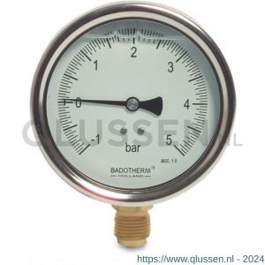 Mega Profec manometer 100 mm buitendraad 0-16 bar type glycerine gevuld onderaansluiting 1/2 inch 0840104