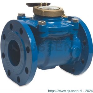 Arad watermeter droog gietijzer DN100 DIN flens 60 m3/h blauw type Woltman 0892323