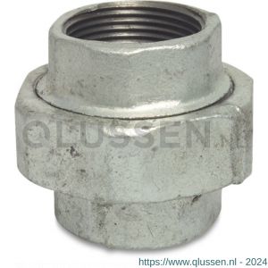 Mega Profec nummer 330 koppeling gietijzer gegalvaniseerd 2 1/2 inch binnendraad DVGW type vlak 1033010