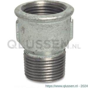 Mega Profec nummer 529A soknippel gietijzer gegalvaniseerd 3/4 inch binnendraad x buitendraad DVGW 1052953