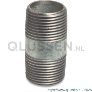 Mega nummer 23 pijpnippel staal gegalvaniseerd 3/8 inch buitendraad 38 mm 38 mm type BS1387 1053002