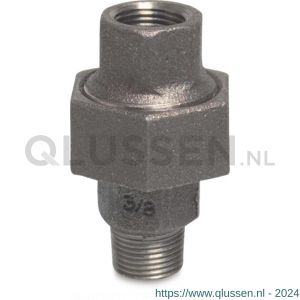 Mega Profec nummer 341 koppeling gietijzer zwart 2 inch binnendraad x buitendraad DVGW type conisch 1134108