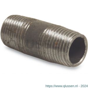 Mega nummer 23 pijpnippel staal zwart 3 inch buitendraad 102 mm type BS1387 1153010
