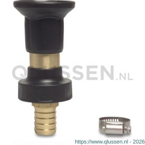Bosta spuitmondstuk messing 1 inch slangtule 5 bar type Power 1309701