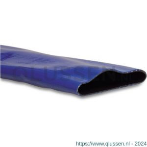 Mega plat oprolbare slang PVC 127 mm 6 bar blauw 50 m type Medium Duty 7006690