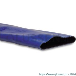 Mega plat oprolbare slang PVC 127 mm 6 bar blauw 100 m type Medium Duty 7006691