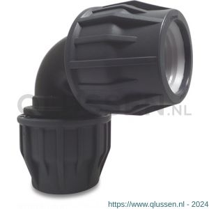 Jasonflex knie 90 graden PP 50 mm knel 16 bar grijs-zwart 7015617