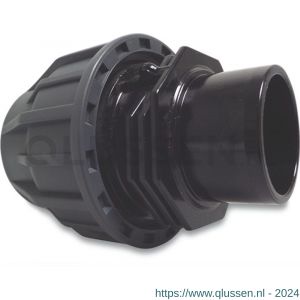 Jasonflex overgangssok PP-PVC-U 63 mm knel x lijm spie 16 bar grijs-zwart 7015624