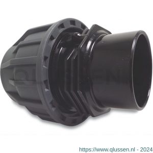 Jasonflex overgangssok PP-PVC-U 63 mm knel x lijmmof 16 bar grijs-zwart 7015628
