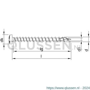 Heco-Topix-Plus spaanplaatschroef 3,0x16 mm rondkop Pozi-Drive PZD 1 variabele voldraad verzinkt blauw A3K 200 stuks SKV-klein verpakking 60066