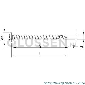 Heco-Topix-Plus RVS A2 tellerkopschroef 6,0x50 mm tellerkop T-Drive T 30 variabele voldraad blank glijcoating 200 stuks VARIANTA verpakking 61805