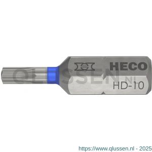 Heco schroefbit Heco-Drive HD-10 kleur ring blauw in blister 10 stuks 57093