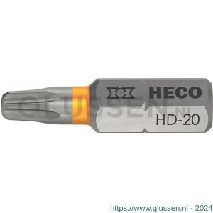 Heco schroefbit Heco-Drive HD 20 kleur ring oranje in blister 10 stuks 57095