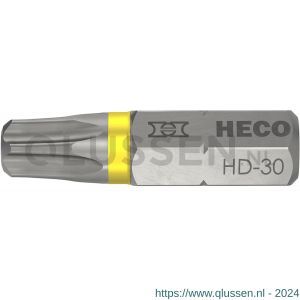 Heco schroefbit Heco-Drive HD 30 kleur ring geel in blister 10 stuks 57097