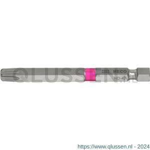 Heco lange schroefbit Heco-Drive HD 40 HD-40 kleur ring roze in blister 3 stuks 57103