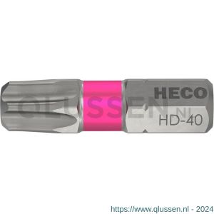 Heco schroefbit Heco-Drive HD 40 kleur ring roze in blister 10 stuks 57098