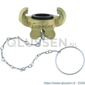 Baggerman gietijzeren blind afsluitkap DIN 3489 met ketting 42 mm nok 5212444444