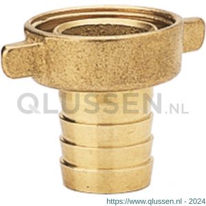 Baggerman messing schroefdraad slang koppeling 50 mm x 2 inch binnendraad 2-delig met wartel vlakdichtend 5319050050