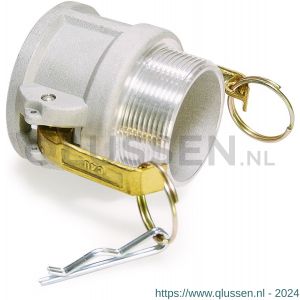 Baggerman Kamlok aluminium snelkoppeling type 633-B vrouwelijk 3 inch buitendraad 5514075000