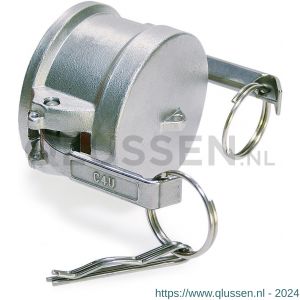 Baggerman Kamlok koppeling RVS eindkap type DC vrouwelijk 1/2 inch MIL-C-27487 AISI 316 5527013000