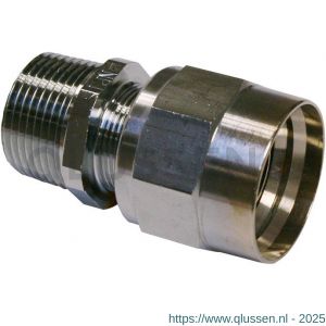 Baggerman messing MSV benzinepomp koppeling 3/4 inch tule 3/4 inch NPT buitendraad verchroomd fijne draad verchroomd 5540019019