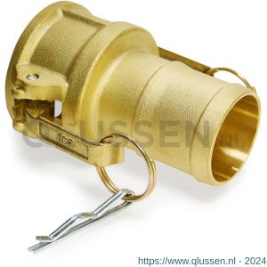 Baggerman Kamlok messing snelkoppeling type 633-C vrouwelijk 2.1/2 inch met tule slangpilaar 5590063000