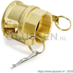 Baggerman Kamlok messing snelkoppeling type 633-D vrouwelijk 1.1/4 inch binnendraad 5595032000