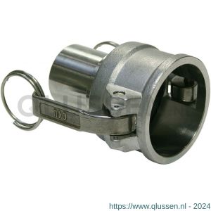 Baggerman Kamlok RVS snelkoppeling type C vrouwelijk 3 inch T AISI 316 DIN 2828 voor klemschaal 5600075000