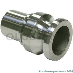 Baggerman Kamlok RVS snelkoppeling type E mannelijk 1.1/4 inch T AISI 316 DIN 2828 voor klemschaal 5601032000