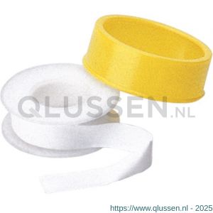 Baggerman Teflon PTFE afdichtingstape wit 12 mm breed 0,1 mm dik SG 0,8 maximaal 250 graden C 7500001008