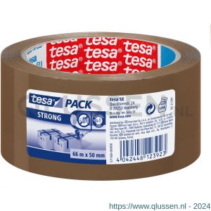 Tesa 57168 Tesapack Strong verpakkingstape bruin 66 m x 50 mm 57168-00000-11