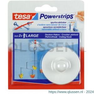 Tesa 58029 Powerstrips plafondhaak wit 58029-00020-20