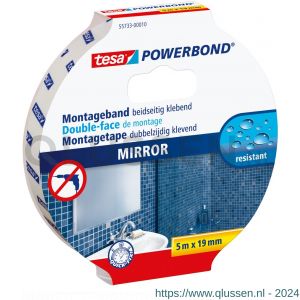 Tesa 55733 Powerbond montagetape spiegels 5 m x 19 mm 55733-00010-08
