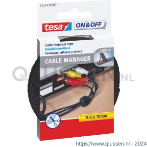 Tesa 55239 kabelmanager universal zwart 55239 55239-00000-01