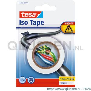 Tesa 56193 isolatietape wit 10 m x 15 mm 56193-00001-22